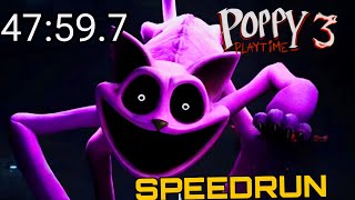 Lets Speedrun Poppy Playtime Chapter 3 World Record [upl. by Canale]