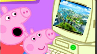 Peppa plays Fortnite [upl. by Ahsaelat]