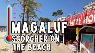 MAGALUF BEACH BURNING Mallorca August 2024 [upl. by Airemahs]