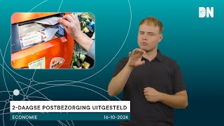 2daagse postbezorging uitgesteld [upl. by Odrahcir681]