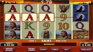 Lucky Risk Game On Wolf Moon Slot Machine  Big Win On Bonus Spin [upl. by Abbye412]