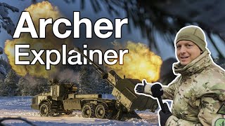 British Army Archer Artillery in action British military testing cuttingedge firepower in Finland [upl. by Ahteres62]