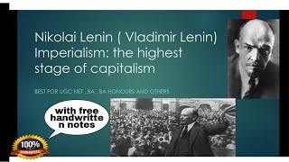 Imperialism by Vladimir Lenin highest stage of capitalism Nikolai lenin [upl. by Ylhsa]