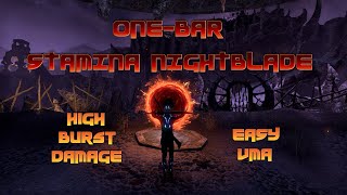 ESO – Easy PvE 1 Bar Stamina Nightblade StamBlade  2020 New Twitch wwwtwitchtvthegameroom [upl. by Luapnaes]