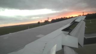 Qantas Boeing 767300 Wing View Landing at Melbourne Airport [upl. by Lepley]