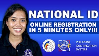 Philippine National ID – Online Registration in 5 MINUTES ONLY tutorial [upl. by Nylassej]