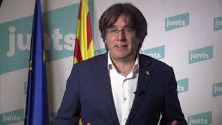 Missatge del president Puigdemont  23122020 [upl. by Gasser]