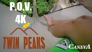 TWIN PEAKS POV 4K  Caneva Aquapark  Canevaworld 2016 [upl. by Ashti829]