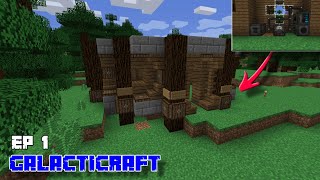 GalactiCraft Mod  Ep 1 Starting the base and 4 machines [upl. by Esialb485]