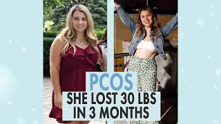 How Victoria Lost 30 Pounds with PCOS  Her 5 tips for PCOS weight loss [upl. by Bebe389]