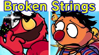 Friday Night Funkin VS BROKEN STRINGS  Sesame Street Glitch  TANTRUM Learn With Pibby x FNF Mod [upl. by Notliw]