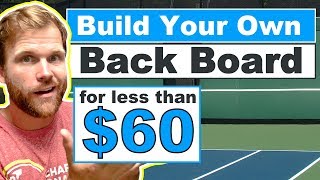 How to Build Your Own Tennis Back Board at Home  DIY Tennis Rebounder [upl. by Ghassan]