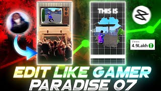 How Edit Effect Like Gamersparadise07 📈 Edit Tv Overlay Ink Splash Edit Tutorial 🔥 [upl. by Tecil762]