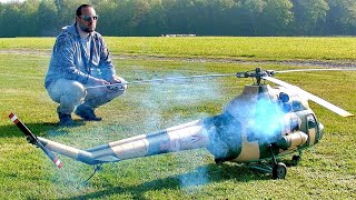 FANTASTIC HUGE MODEL RC MIL MI2  AMAZING SCALE 16 TURBINE MODEL HELICOPTER  FLIGHT DEMONSTRATION [upl. by Eahc210]