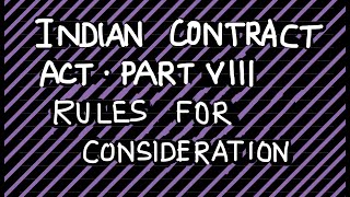 Indian Contract Act 1872  Rules for Consideration cmafoundation cmainter [upl. by Edorej]