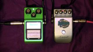 Ibanez Tube Screamer Vs Marshall Blues Breaker Overdrive Pedal [upl. by Ecahc693]