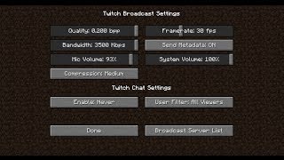 Minecraft Twitch OneClick Streaming Integration  Feature Preview [upl. by Longan528]