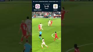 Bayern vs Benfica 10  Champions League Highlights 2024 ucl fcbayern shorts foryou soccer [upl. by Elrebma]