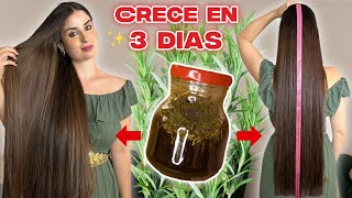 CRECE TU PELO EN 3 DÍAS CON SOLO 3 INGREDIENTES POTENTES [upl. by Aikemal880]