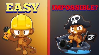 BTD5 Which Towers Can Beat MASTERY IMPOPPABLE Solo [upl. by Fonville]