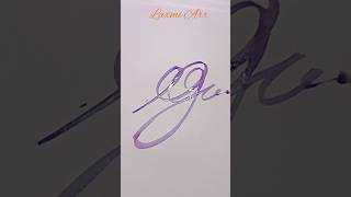 How to make quot G quot calligraphy drawinglaxmiartmalout [upl. by Im]