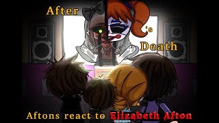 After Elizabeths death aftons react to Elizabeth Afton  Remake  Past Aftons [upl. by Enortna]