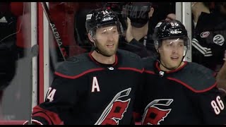 Jaccob Slavin 202122 Regular Season Goals [upl. by Shivers224]