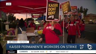 Kaiser Permanente mental health workers walk off job Monday [upl. by Hedve]