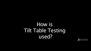 Tilt Table Testing  Diagnostic Procedure [upl. by Siaht]