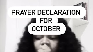 Prayer declaration for October [upl. by Dustin]