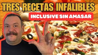 Cómo hacer 🍕PIZZA CASERA paso a paso MASA FÁCIL  Tenedor Libre [upl. by Suirtemed]