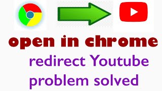 How to fix chrome redirect to youtube problem  chrome to redirect youtube… [upl. by Suzann636]