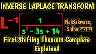 841000  Inverse Laplace Transform by First Shifting Theorem in Hindi [upl. by Farro]