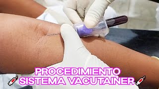 🔴DEMOSTRACIÓN 💉SISTEMA VACUTAINER 🩸Toma de Muestra Sanguínea Cofia Educativa [upl. by Warram]