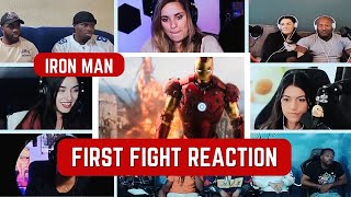 IRON MAN First Fight Scene Reaction Mashup  IRON MAN [upl. by Godfry]