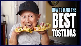 HOW TO MAKE TASTY TOSTADAS  Cooking With Verne [upl. by Utica]