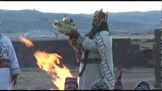 Winter Solstice Ceremony at Tiwanaku Bolivia Archeology Dig Site [upl. by Daffodil]