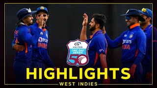 Highlights  West Indies v India  India Win By 3 Runs In Dramatic Finish  1st CG United ODI [upl. by Tulley]