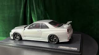 Ignition Model IG 118 Nismo R34 GTR Ztune Silver IG3224 [upl. by Puiia]