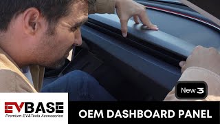 Tesla Model 3 Accessory  EVBASE Dashboard Cover [upl. by Leicester]