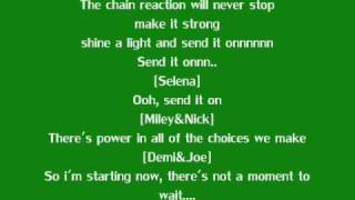 disney channel starssend it onw lyrics [upl. by Brandes62]