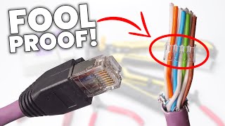 The BEST WAY to Wire Up Ethernet Plugs Cat7  RJ45 Modular Load Bar connectors [upl. by Acireit]