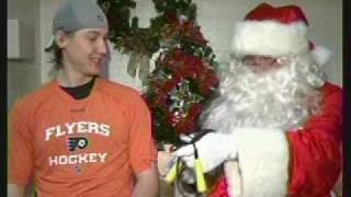 Philadelphia Flyers Sergei Bob Bobrovsky Santa Claus Coatesys Corner Interview [upl. by Jerrine]