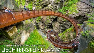 LIECHTENSTEINKLAMM AUSTRIA 🇦🇹  The Most Beautiful Gorge Walk In Austria 8K [upl. by Hsirehc]