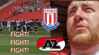 IT ALL KICKED OFF  Stoke City Matchday VLOG vs AZ Alkmaar [upl. by Llednahc106]