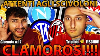 🤯 NAPOLI SHOCK‼️ INTER 🤔 JUVENTUS e MILAN 👍🏻 ATALANTA 🤩 FIORENTINA e LAZIO 😱 ROMA 🤬 [upl. by Ydnas217]