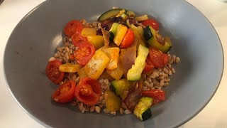 FARRO CON VERDURE  ricetta vegetariana e semplice [upl. by Otreblide23]