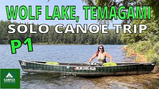 Exploring Wolf Lake in Temagami  Solo Canoe Camping  Part 1 [upl. by Trotter]