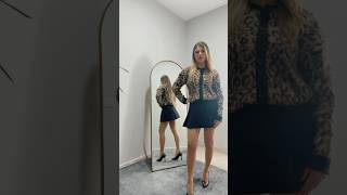 Trendyol denemeli alışveriş 🛍️ leopar hırka minietek kombinim fashion butik style zaratryonhaul [upl. by Quennie288]