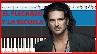 Ricardo Arjona  El Flechazo y la Secuela  Piano Tutorial  Midi [upl. by Hedvah457]